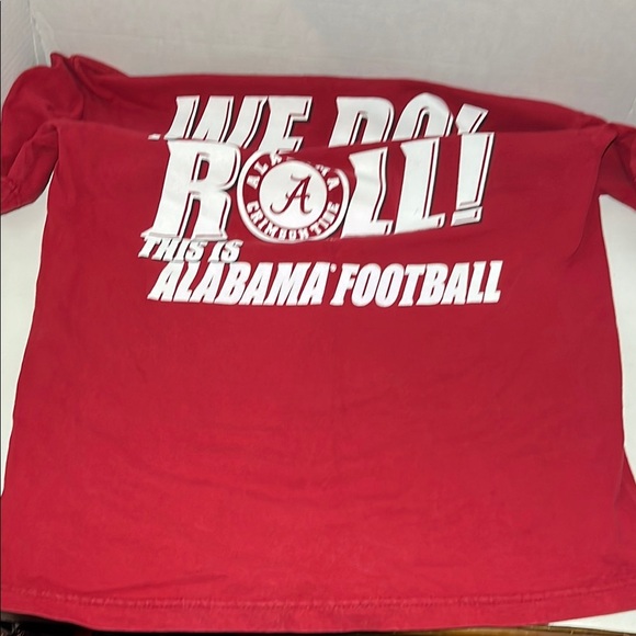 Bright Red Alabama football Short Sleeve Tee with Graphic Print - Picture 9 of 9